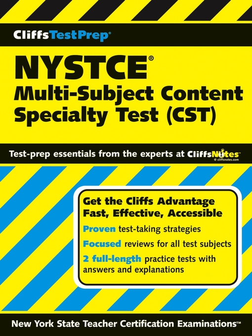 Title details for CliffsTestPrep NYSTCE by American BookWorks Corporation - Available